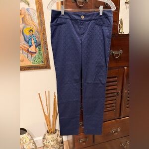 Lilly Pulitzer Women’s 29” Kelly Textured Skinny Ankle Navy